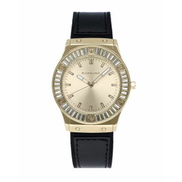 Radiant RA633202 avec bracelet noir et boîtier doré