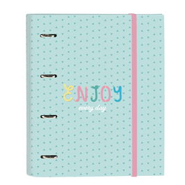 Reliure à anneaux BlackFit8 Enjoy Vert 27 x 32 x 3.5 cm