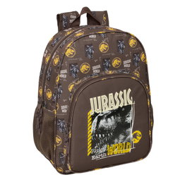 SAFTA - Sac à dos Jurassic World 42 cm, adaptable aux chariots, poches latérales pour bouteilles, ergonomique