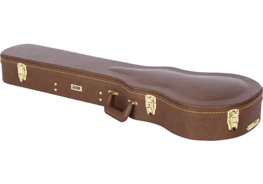 Gator GW Deluxe Étui pour Guitare Électrique Les Paul Marron Bois