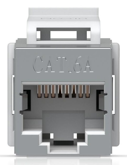 Ubiquiti Keystone Coupler Cat6A - Lot de 12 couplers de raccordement en acier inoxydable pour câbles Ethernet pré-terminés