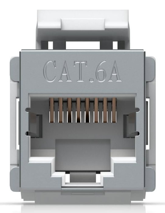 Ubiquiti Keystone Coupler Cat6A - Lot de 12 couplers de raccordement en acier inoxydable pour câbles Ethernet pré-terminés
