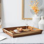 Home Deco Factory Bandeja avec anses en acacia 42x33 cm
