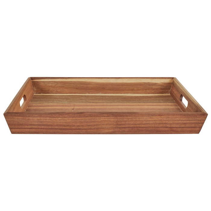 Home Deco Factory Bandeja avec anses en acacia 42x33 cm