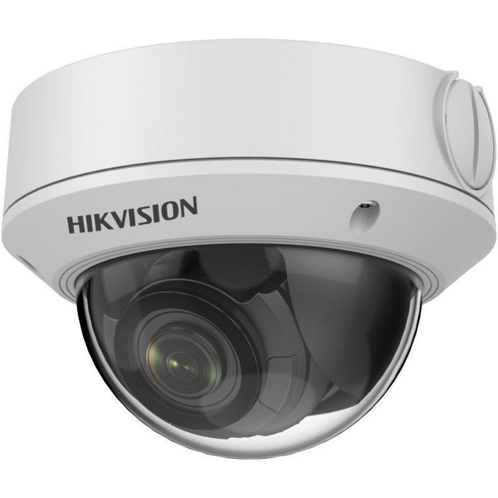 Hikvision Caméra de surveillance réseau dôme 4 MP (2.8-12 mm) varifocale motorisée, Détection humaine/véhicule, WDR 120 dB, IR 50 m, IP67, Microphone intégré, Slot SD