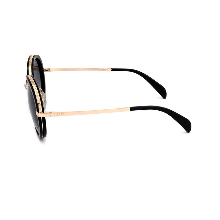 Tous STO405 Lunettes de soleil femme monture métallique ronde, 54-20-135 mm, protection UV400