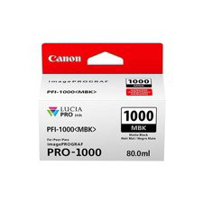 Canon PFI-1000 MBK Cartouche d'encre noir mate pigmented 80ml pour imagePROGRAF PRO-1000