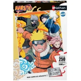 Nathan - Puzzle 250 pièces - Naruto à l'académie des ninjas - Jeu pour enfants - Développe concentration et logique