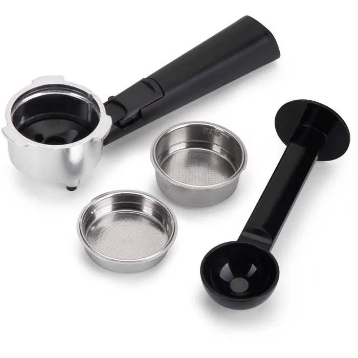 Machine à Café Expresso Livoo DOD218N - 1100 W - Pression 20 Bars - Fonction Vapeur - Réservoir 1.5 L Amovible - Design Noir