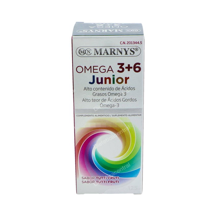 MARNYS Omega 3 et 6 Junior Sirop 125 ml - Acides Gras Essentiels MARNYS Omega 3 et 6 Junior Sirop 125 ml - Acides Gras Essentiels