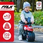 FALK Draisienne moto Baby Moto Racing Team - Larges roues, fabrication française - 40% plastique recyclé, rouge - Pour enfants 1 à 3 ans