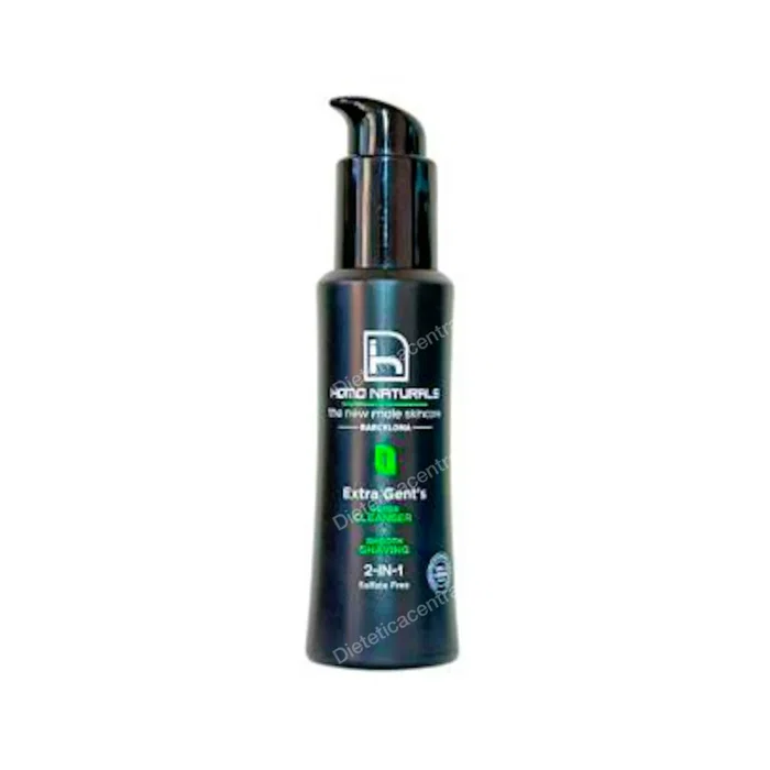 Homo Naturals Gel nettoyant visage et crème à raser 2 en 1 pour homme, effet détox, certifié bio et vegan, 100 ml Homo Naturals Gel nettoyant visage et crème à raser 2 en 1 pour homme, effet détox, certifié bio et vegan, 100 ml
