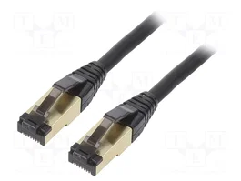 GEMBIRD Cordon de raccordement Ethernet Cat 8 S/FTP 15m noir