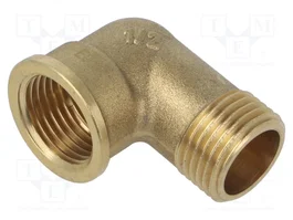 GEBO Coude à 90° Mâle-Femelle G 1/2'' Laiton
