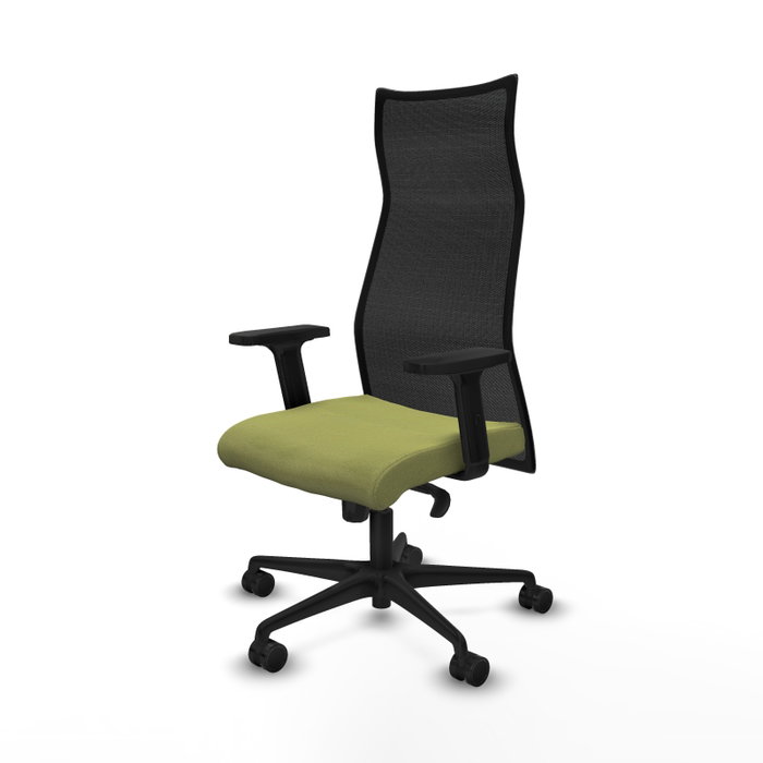 Piqueras y Crespo Chaise de Bureau Albacete Verde Oliva et Negro