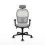 Piqueras y Crespo Chaise de Bureau 1D036N2 Gris Clair et Blanc