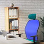 Piqueras y Crespo Chaise de Bureau 1D036N2 Gris Clair et Blanc