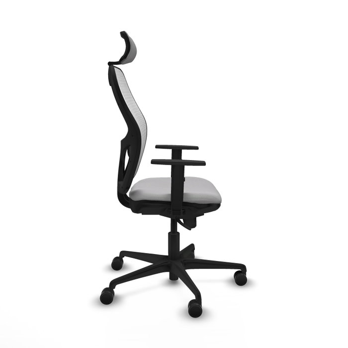 Piqueras y Crespo Chaise de Bureau 1D036N2 Gris Clair et Blanc