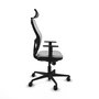 Piqueras y Crespo Chaise de Bureau 1D036N2 Gris Clair et Blanc