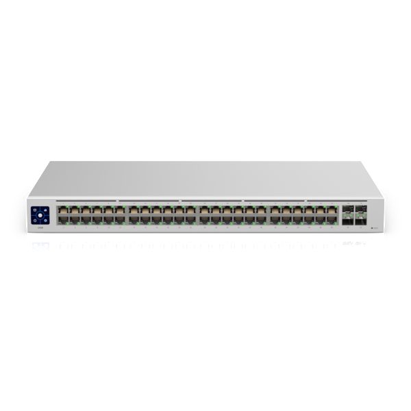 Ubiquiti - UniFi Switch 48 - Switch géré Ethernet Gigabit PoE avec 48 ports RJ45, 4 ports SFP 1G, écran tactile - Refroidissement silencieux Ubiquiti - UniFi Switch 48 - Switch géré Ethernet Gigabit PoE avec 48 ports RJ45, 4 ports SFP 1G, écran tactile - Refroidissement silencieux