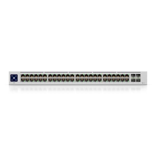 Ubiquiti - UniFi Switch 48 - Switch géré Ethernet Gigabit PoE avec 48 ports RJ45, 4 ports SFP 1G, écran tactile - Refroidissement silencieux Ubiquiti - UniFi Switch 48 - Switch géré Ethernet Gigabit PoE avec 48 ports RJ45, 4 ports SFP 1G, écran tactile - Refroidissement silencieux