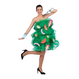 My Other Me - Déguisement Salade Vestido avec accessoires et bracelets - Taille One Size - Adulte - Vert