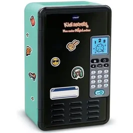 VTECH KidiSecrets Mon Casier Magiclocker sécurisé avec code à 6 chiffres, compartiments et tiroir à double fond - Bleu/Noir