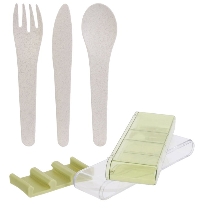 Cook Concept Lot de 3 couverts écologiques en blé et riz