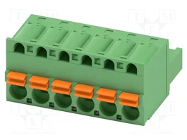 PHOENIX CONTACT FKC2.5/6-ST-5.08 Connecteur fiche mâle 6 broches vert