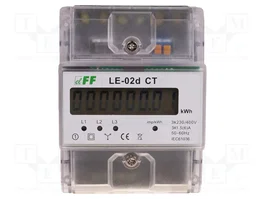 F&F Compteur d'électricité numérique LCD pour rail DIN
