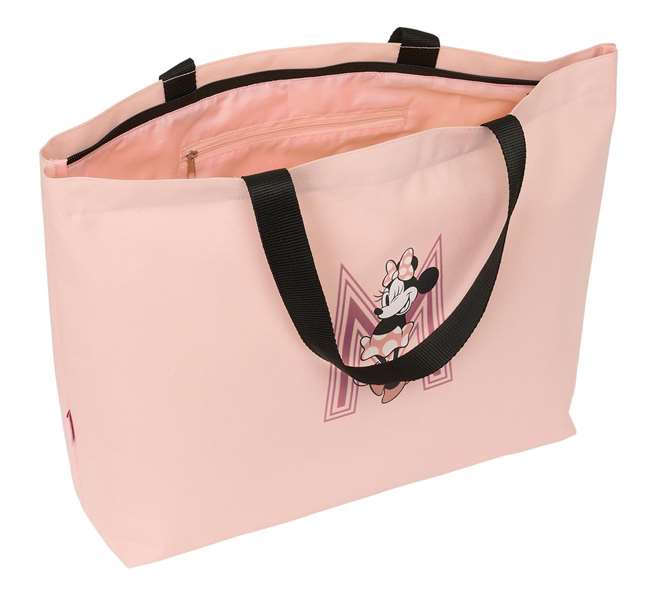 Safta Big Shopping Bag Minnie Blush - Sac de courses Minnie rose 54x34x13 cm - Dès 3 ans