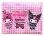 Sakami Merchandise Sac shopping pliable Pink Black Party Series Kuromi & My Melody