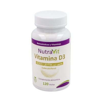 NUTRAVIT Vitamina D3 120 perles NUTRAVIT Vitamina D3 120 perles