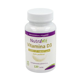 NUTRAVIT Vitamine D3 100 µg 120 Perles - Complément Alimentaire Os et Immunité