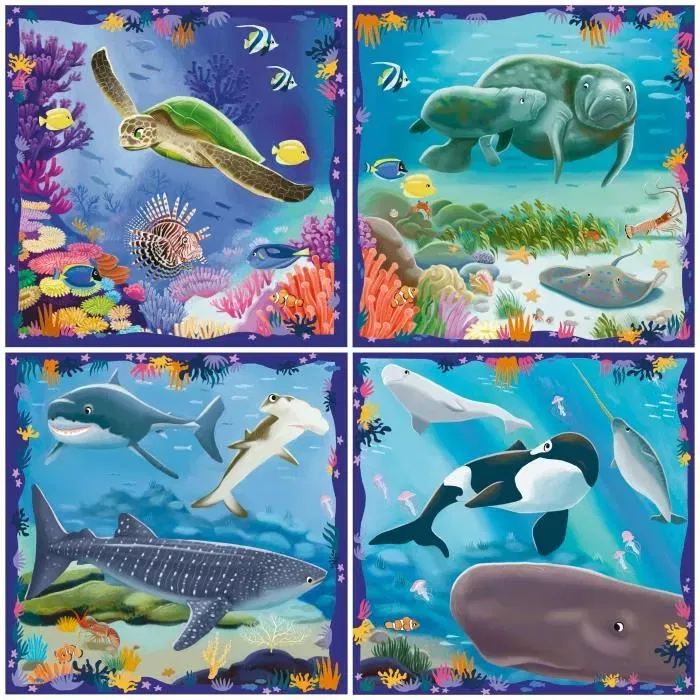 Ravensburger Puzzle UP ! Les animaux marins - Puzzle éducatif pour enfant dès 5 ans - 120 pièces max - Réf. 12004004 Ravensburger Puzzle UP ! Les animaux marins - Puzzle éducatif pour enfant dès 5 ans - 120 pièces max - Réf. 12004004