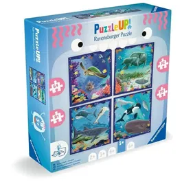 Ravensburger Puzzle UP ! Les animaux marins - Puzzle éducatif pour enfant dès 5 ans - 120 pièces max - Réf. 12004004