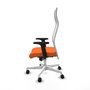Piqueras y Crespo Chaise de Bureau Albacete Orange et Blanc