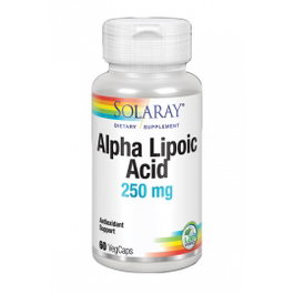SOLARAY Acide Alpha Lipoïque 250 mg, 60 capsules