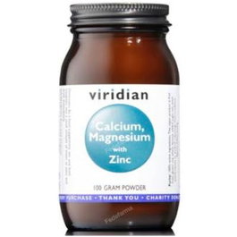 Viridian Calcio Magnesio Zinc + Vitamine C Poudre 100g Complément Alimentaire