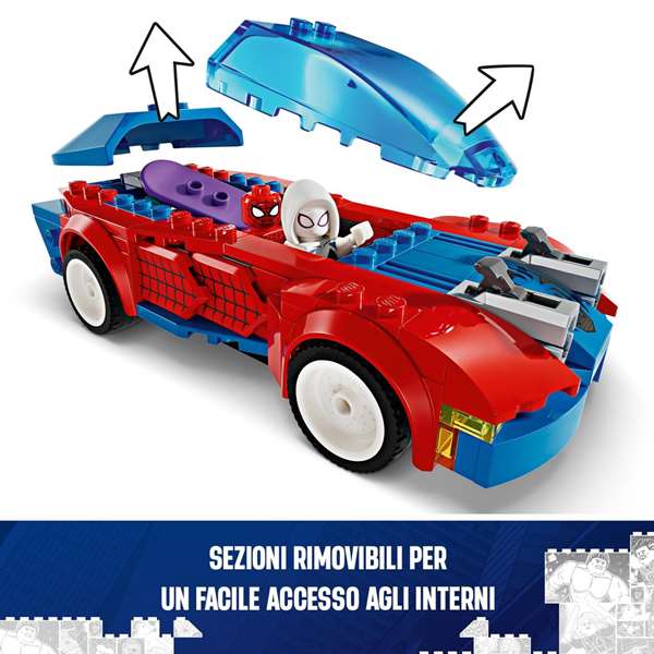Lego Marvel Spider-Man et Duende Verde Venomizado Coche de Carreras – Jeu de construction 7 ans