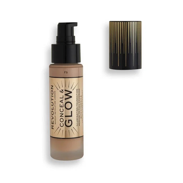 Makeup Revolution Conceal & Glow Illuminant Fond de teint crème F5 Makeup Revolution Conceal & Glow Illuminant Fond de teint crème F5