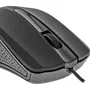 Yenkee Souris Filaire YMS 1015BK - Souris de Bureau avec 3 Boutons, Capteur Optique 1000 DPI, Surface Caoutchoutée Anti-Transpiration, Câble USB 1,25 m - Noir