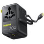 Baseus EnerCore CG11 Adaptateur de voyage 70 W, Noir