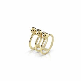 Guess UBR85016-52 Bague Dorée en Acier Inoxydable Taille 52