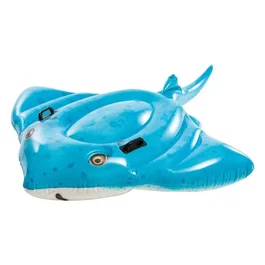 Intex Bouée à Chevaucher Raie Manta pour Enfants avec 2 Poignées de Maintien et Base Large pour Stabilité - Piscine, Plage
