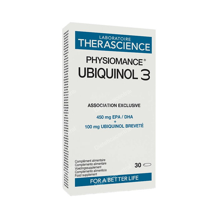 THERASCIENCE PHYSIOMANCE UBIQUINOL 3 30cap. THERASCIENCE PHYSIOMANCE UBIQUINOL 3 30cap.