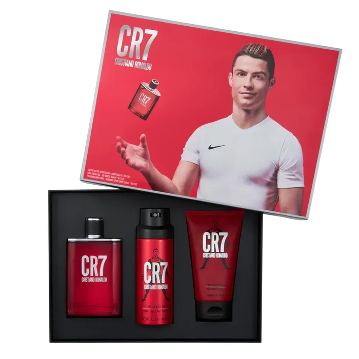 Cristiano Ronaldo Coffret CR7 Red 3 Pièces
