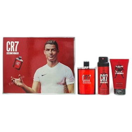 Cristiano Ronaldo Set CR7 Eau De Toilette, Gel Douche et Spray Parfumé