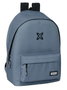 Safta MUNICH BASICOS Sac à dos double pour ordinateur portable 15,6" avec chargeur USB, dimensions 31x44x18 cm, couleur gris