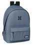 Safta MUNICH BASICOS Sac à dos double pour ordinateur portable 15,6" avec chargeur USB, dimensions 31x44x18 cm, couleur gris